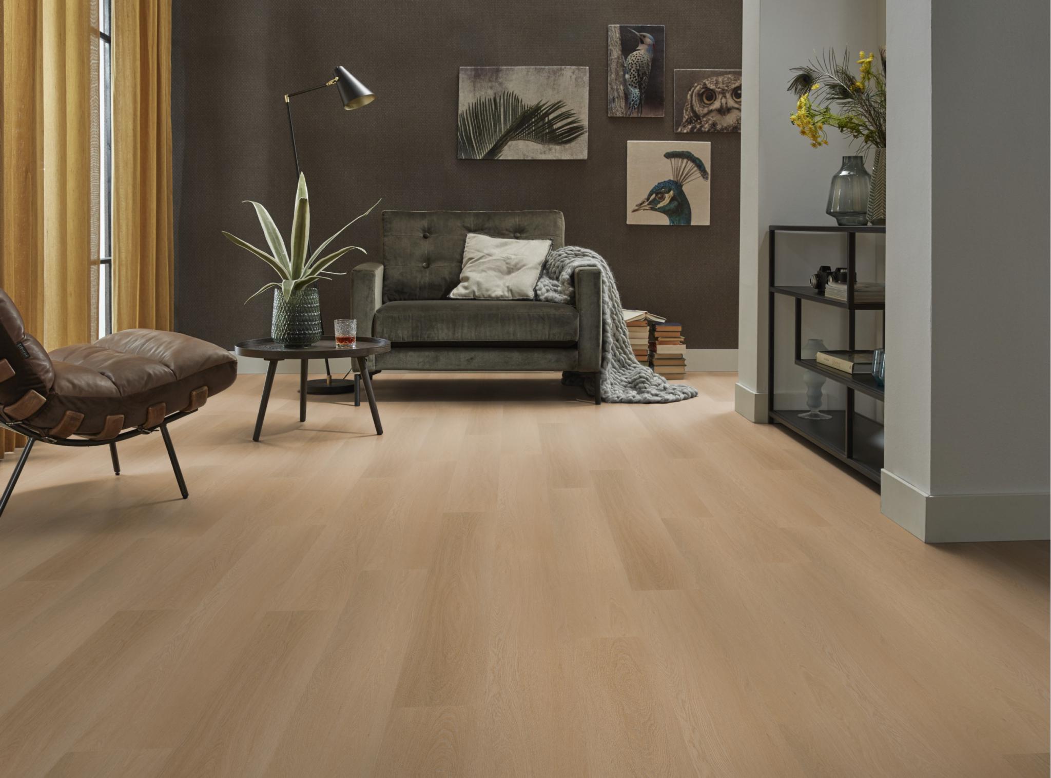 Estino dryback dark oak 6511161119 Ambiant pvc rechte plank