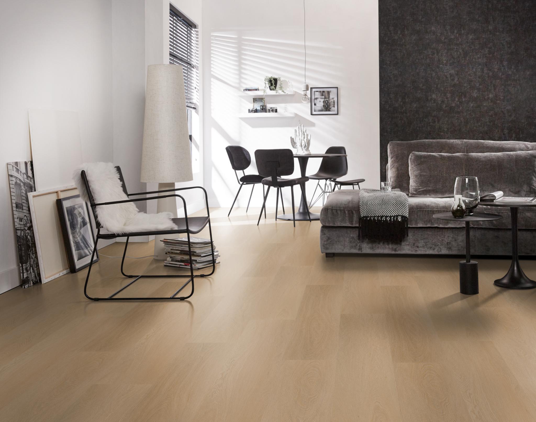 Estino dryback dark oak Ambiant pvc vloer rechte plank