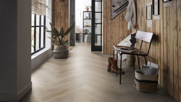 Spigato Vivero visgraat dryback Light Oak Ambiant sfeerfoto