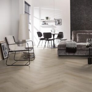 Spigato Vivero visgraat dryback Light Oak Ambiant 6411182019 pvc vloer sfeerfoto