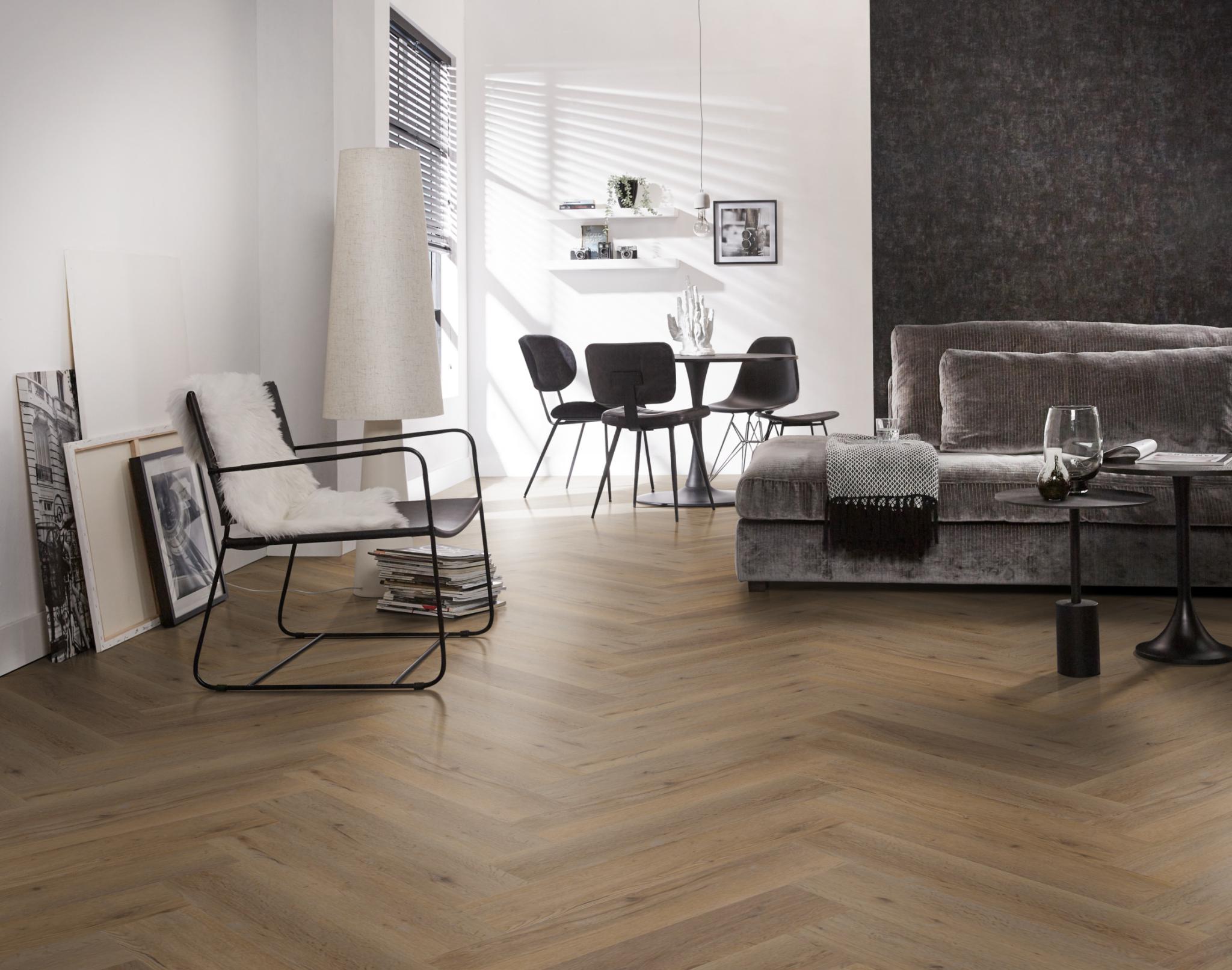 Spigato Vivero visgraat dryback Smoky Ambiant 6411182119 sfeerfoto