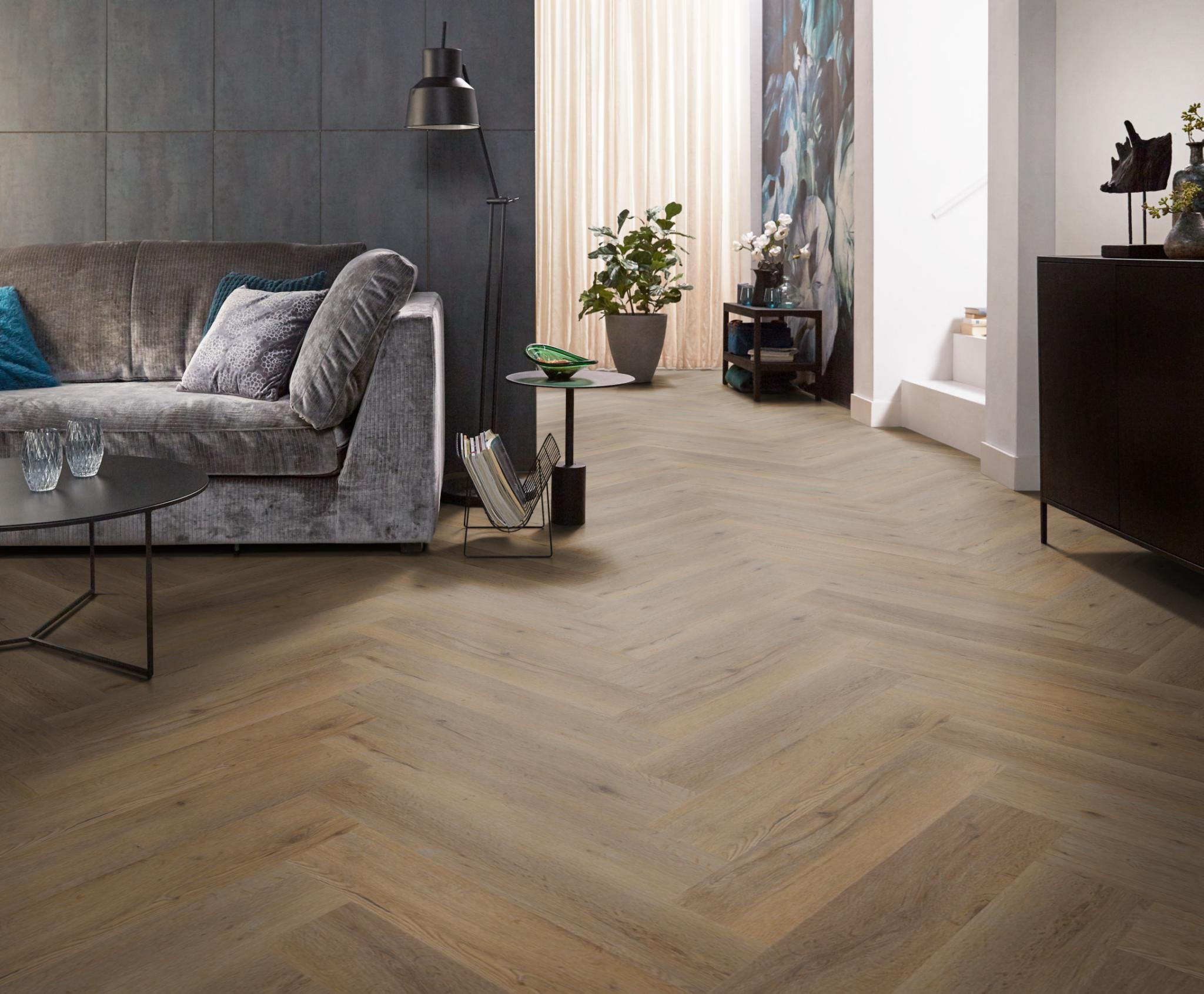 Spigato Vivero visgraat dryback Smoky Ambiant