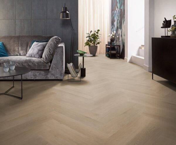 Spigato Navaro visgraat dryback Natural Oak Ambiant 9611751219 pvc vloer sfeerfoto 3