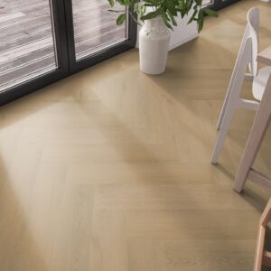 Spigato Navaro visgraat dryback Light Oak Ambiant 9611751319 sfeerfoto pvc vloer