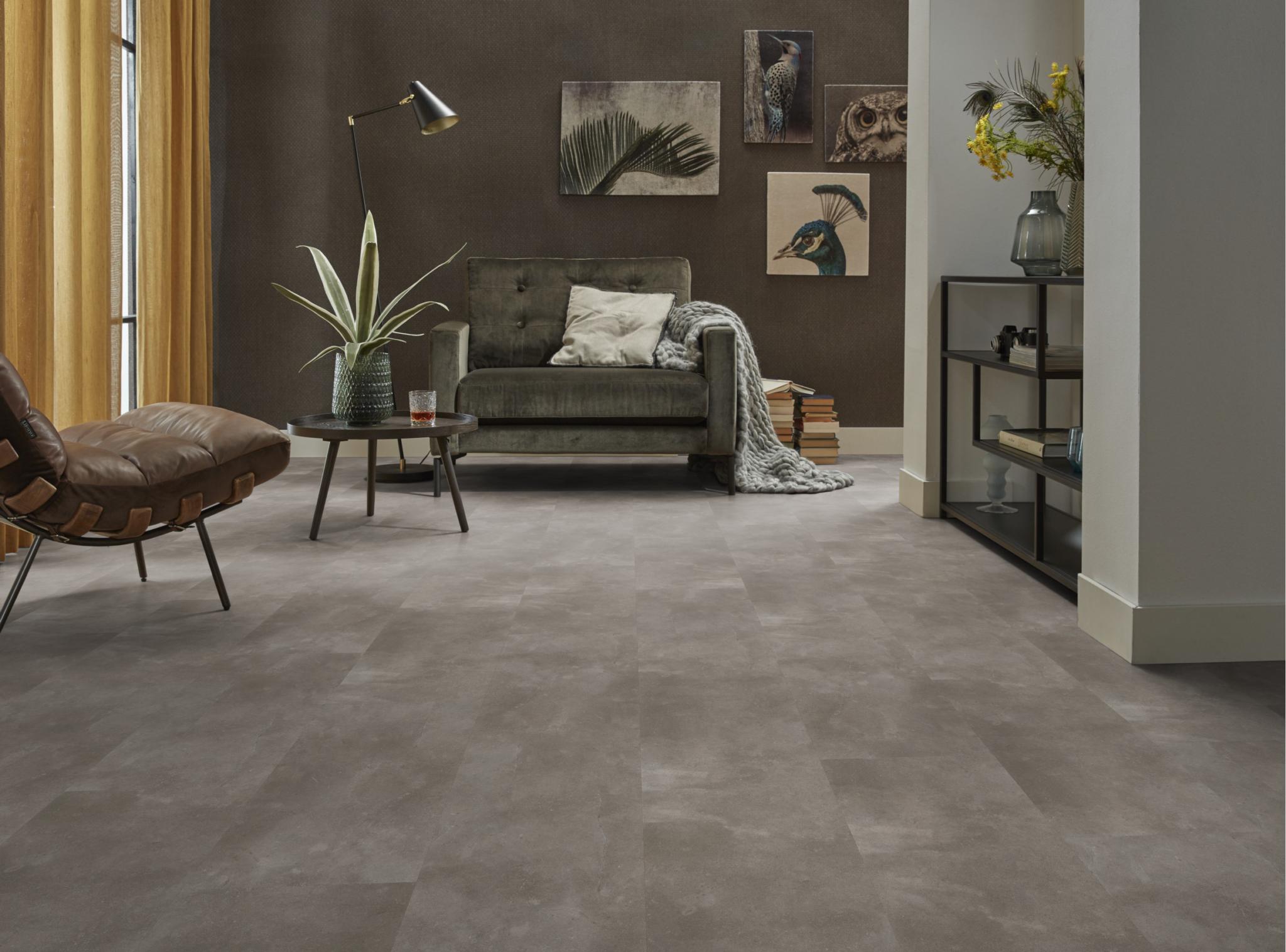 Piazzo dryback Warm Grey Ambiant 6091731019 pvc tegelvloer