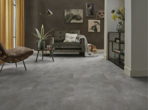 Piazzo dryback Dark Grey Ambiant 6091731119 pvc tegel vloer