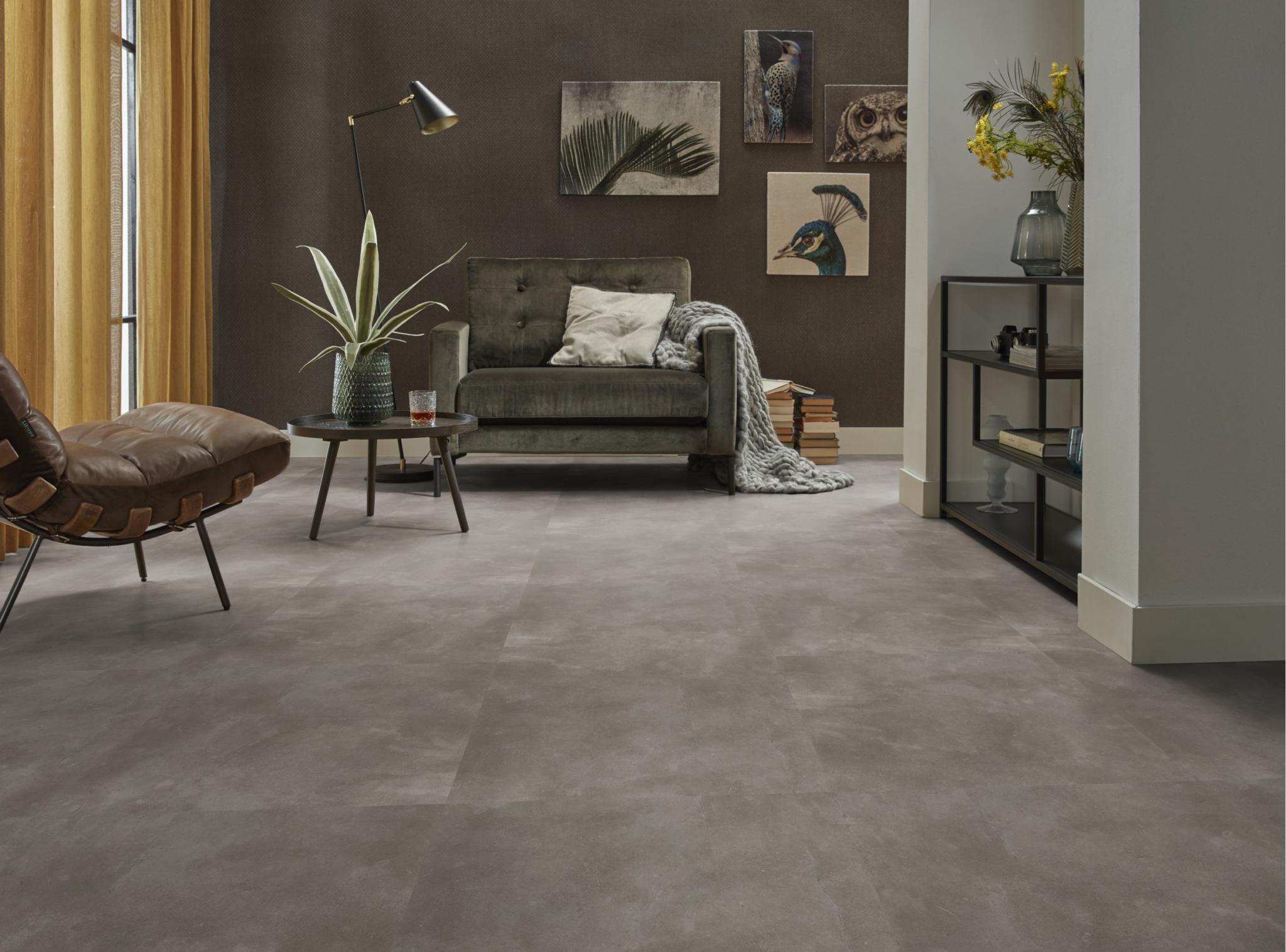 Piazzo XL dryback Warm Grey Ambiant 6090721019 pvc tegel