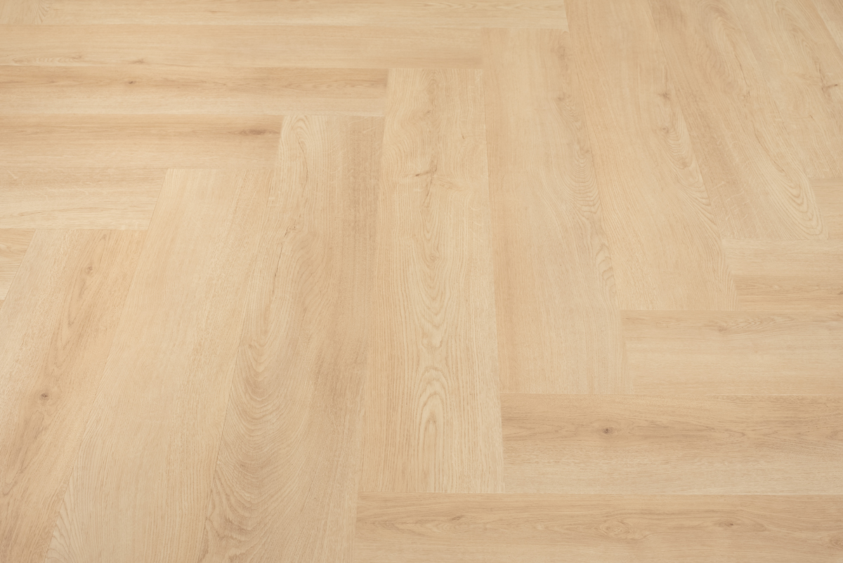 Floer Walvisgraat PVC vloer Cetus Crème kleur