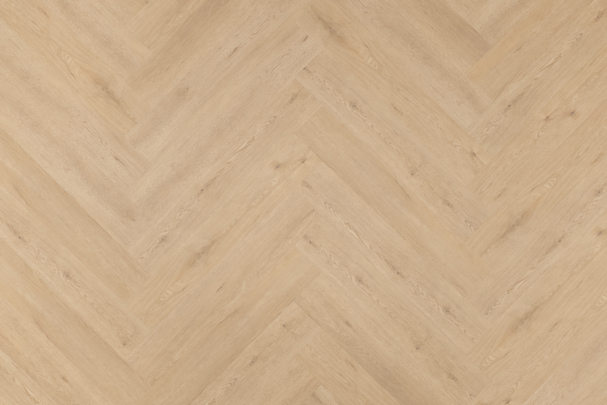Floer Walvisgraat PVC Gaia Grijsbeige vloer
