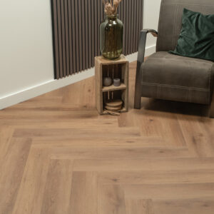 Floer Walvisgraat PVC Narwal Nootbruin zithoek